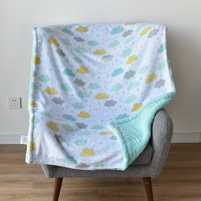 Baby Flannel Blanket Shawl Blanket